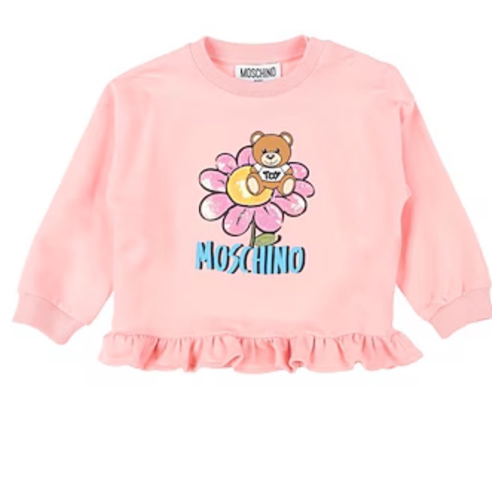 Moschino Pink Teddy Bear Sweatshirt